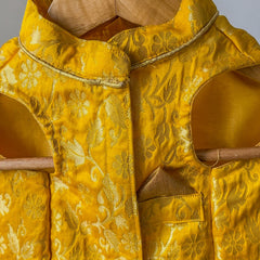 Ethnic Yellow Brocade Kurta for Dogs
