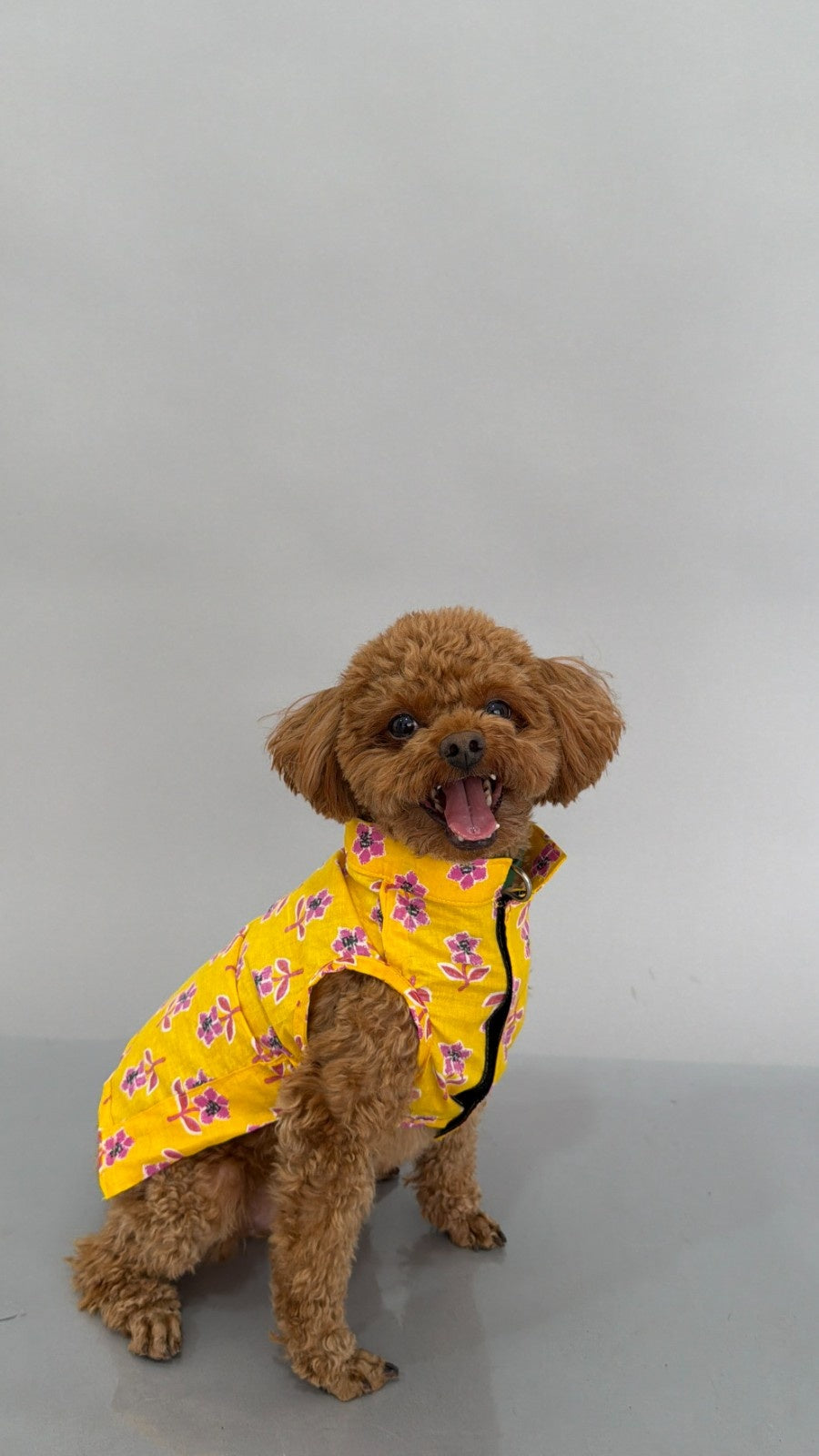 Yellow Cotton Floral Kurta