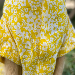 Sunny Blossom Cotton Dog Shirt